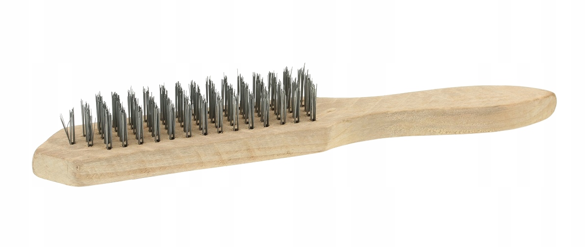 

Szczotka Druciana 5-RZĘDOWA Drewniana Rączka