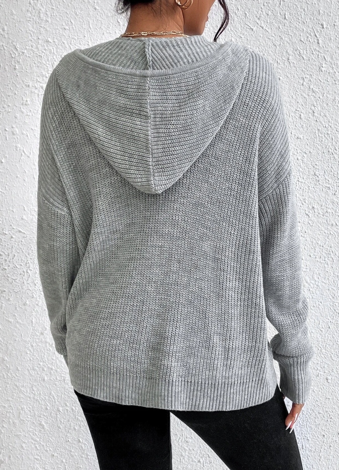 SHEIN SWETER DAMSKI SZARY Z KAPTUREM BASIC 38 ŁOA Płeć kobieta