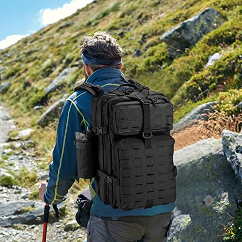 SHANNA Plecak Trekkingowy Wojskowy 45L MOLLE Na Wędrówki Camping Polowanie — miniatura 7