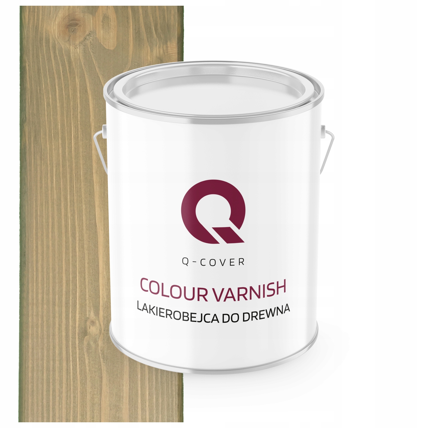 Lakovač Na Dřevo 3V1 Lazura Polomatná Šedá Žlutá 7034 2,5L Ochranný