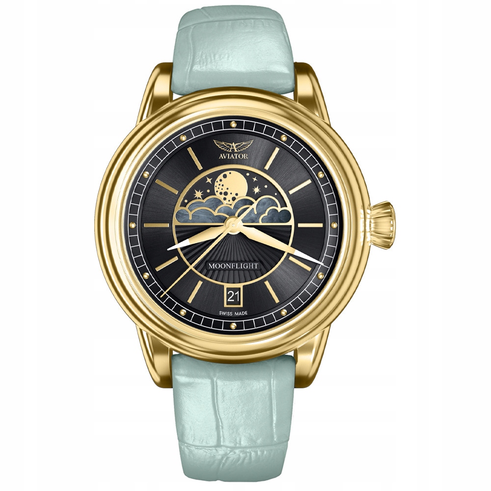 Dámské hodinky Aviator V.1.33.1.344.4M modré