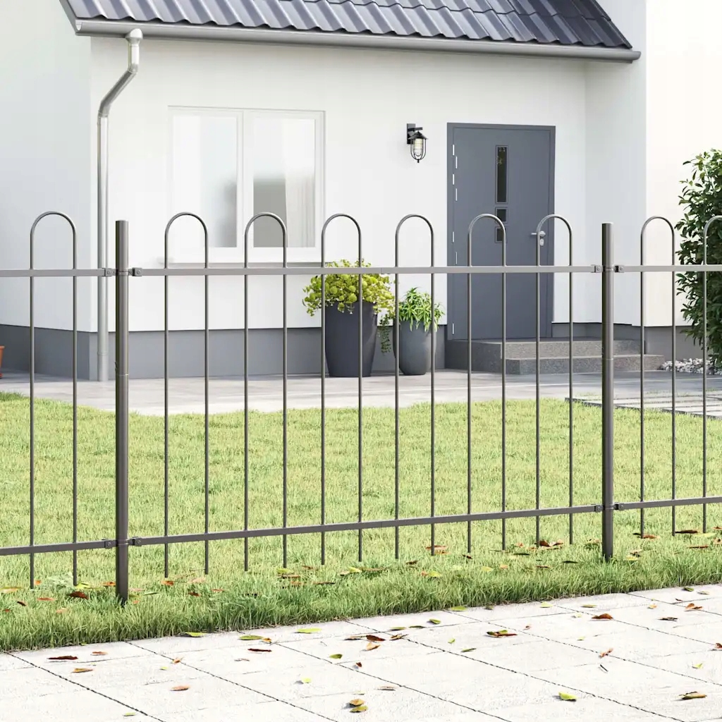 vidaXL Zahradní plot Boxtel Šedá