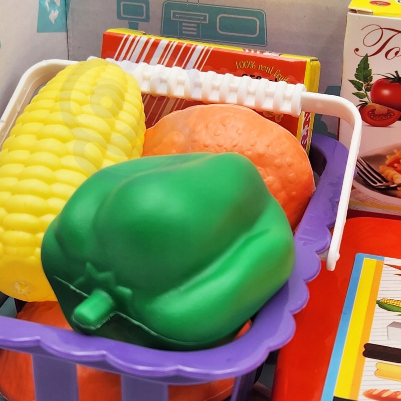 KASA SKLEPOWA Z KALKULATOREM I AKCESORIAMI Materiał plastik