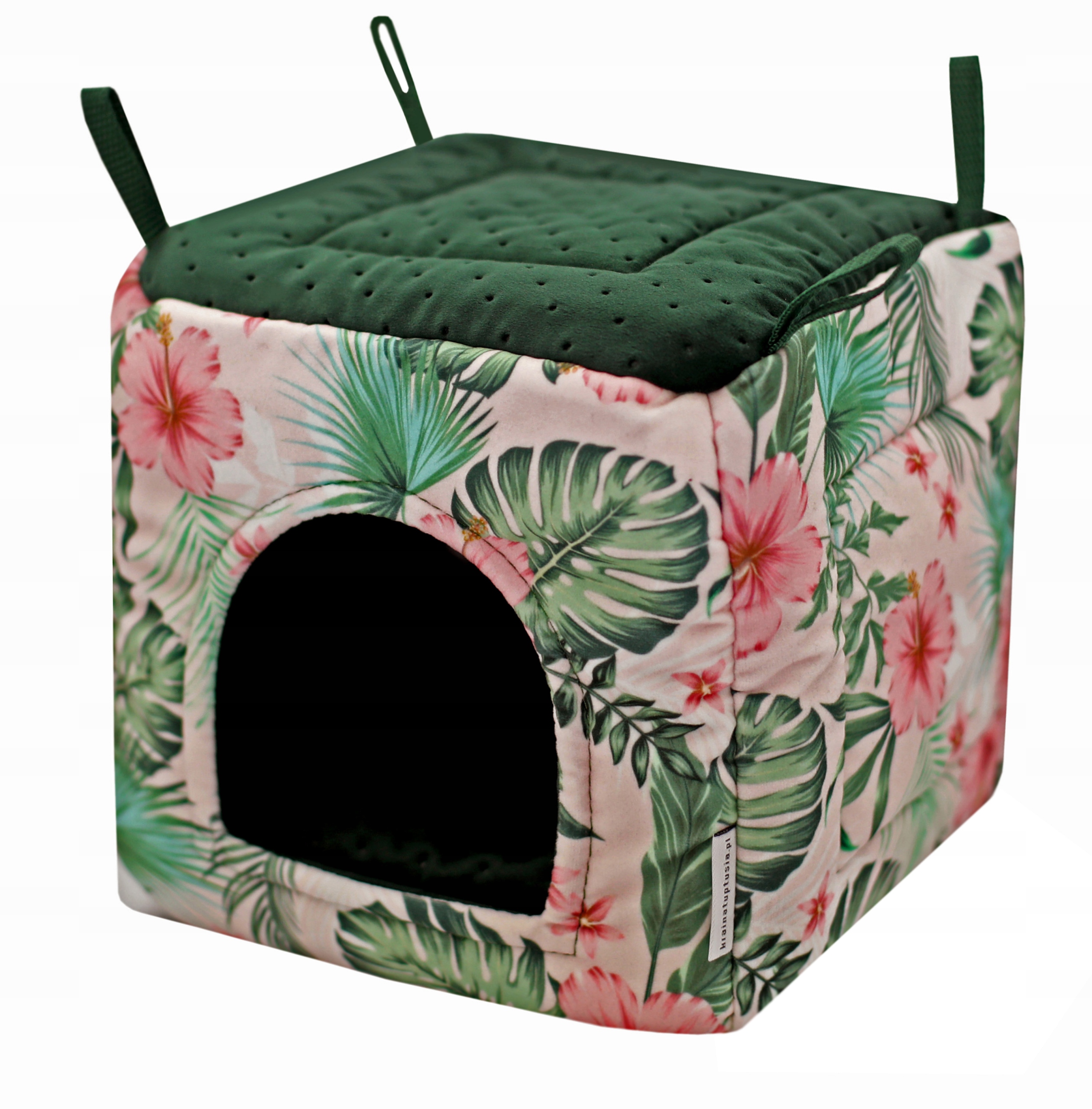 Domeček Kostka Pelíšek Ibiškový Květ Pro Hlodavce Morčat Kávy