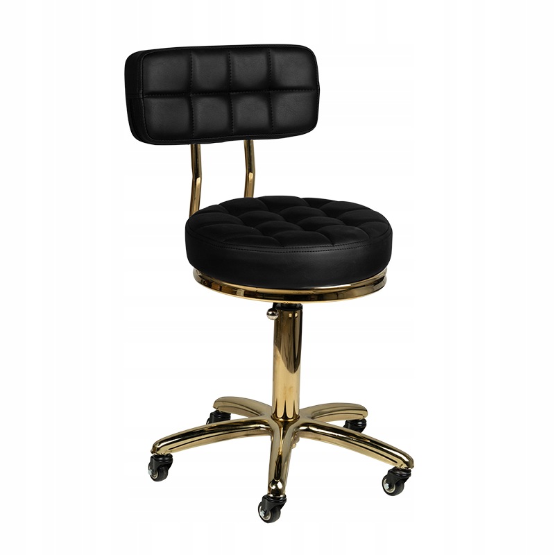 Kosmetická stolička Gold AM-961 černá