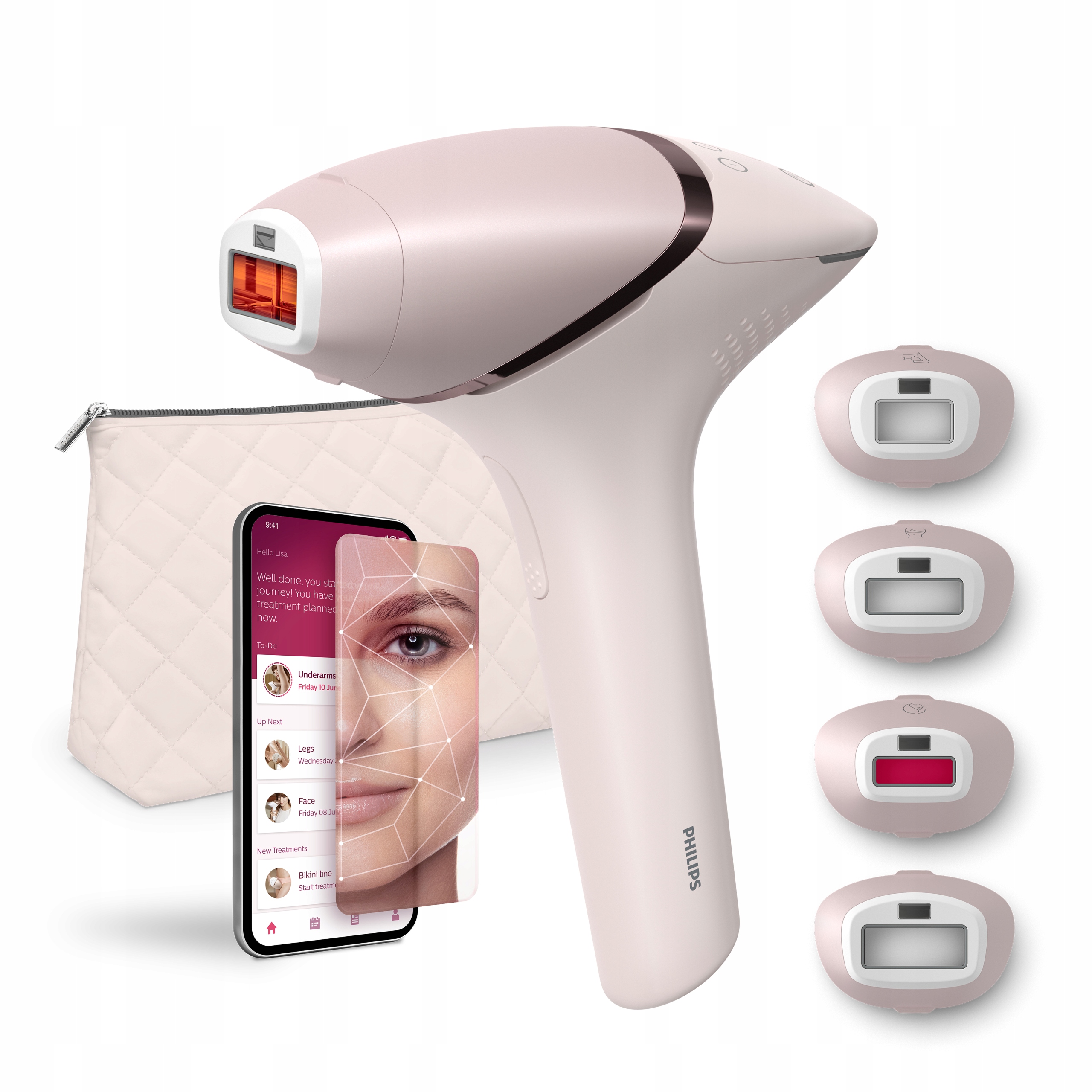 Depilator Ipl Philips Lumea 9900 SenseIQ SmartSkin 4 nasadki BRI976/00