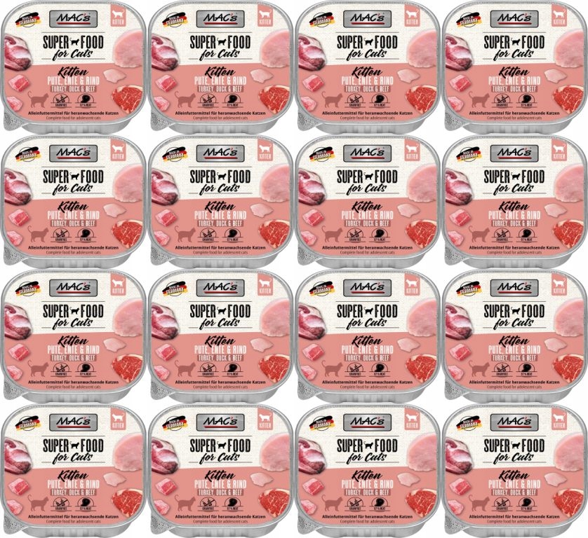 Levně MAC's Cat šála Kitten Krůta kachna Vol 16 x 100 g