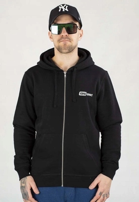 Mikina Stoprocent S Kapucí Zip Ćpaj Sport Reflective Logo černá