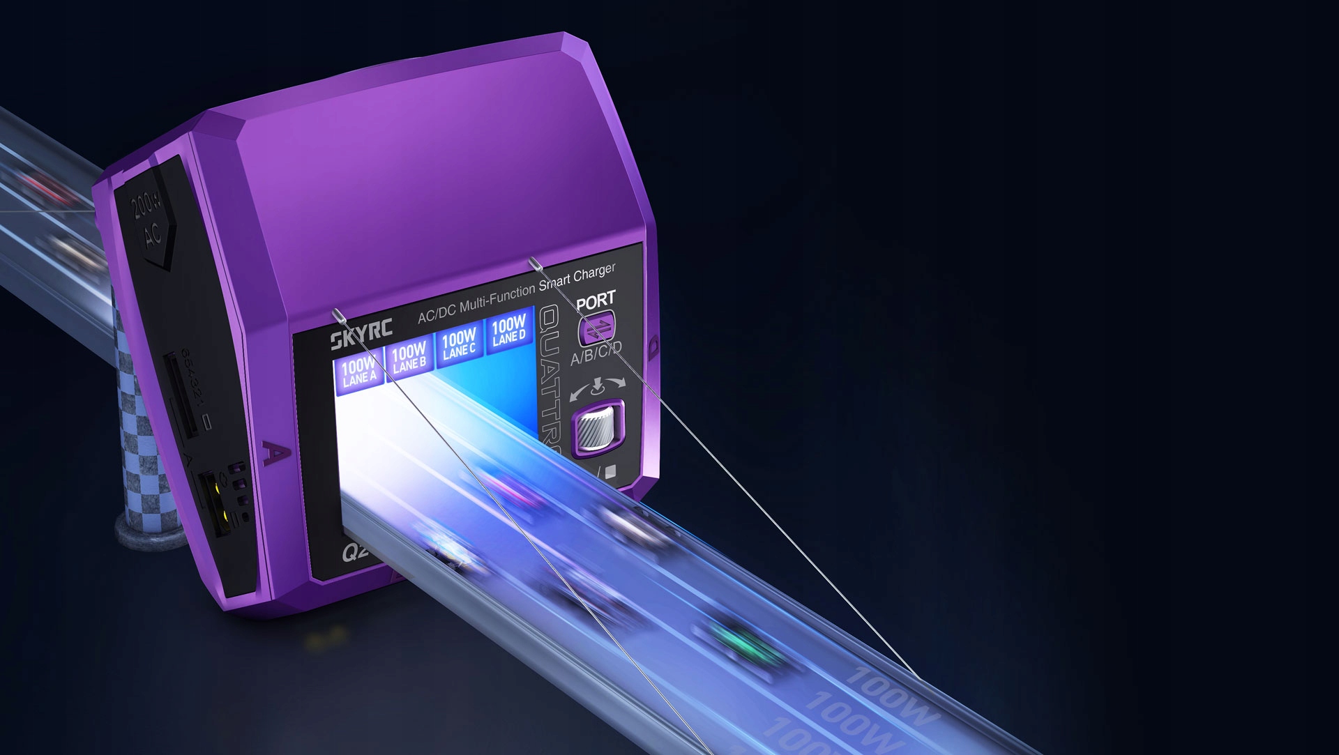 SkyRC Q200neo Czterokanałowa ładowarka AC/DC 200W/400W 10A 6S LiPo Marka Inna