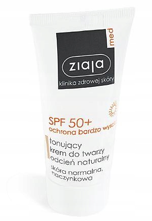 

Ziaja Med SPF50+ Tonujący Krem odcień naturalny 50