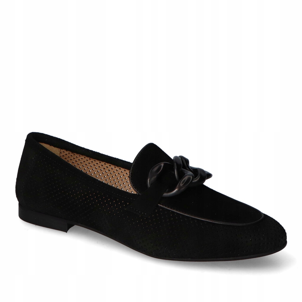 Mokasíny Fabio Fabrizi 931 Černý semiš 39