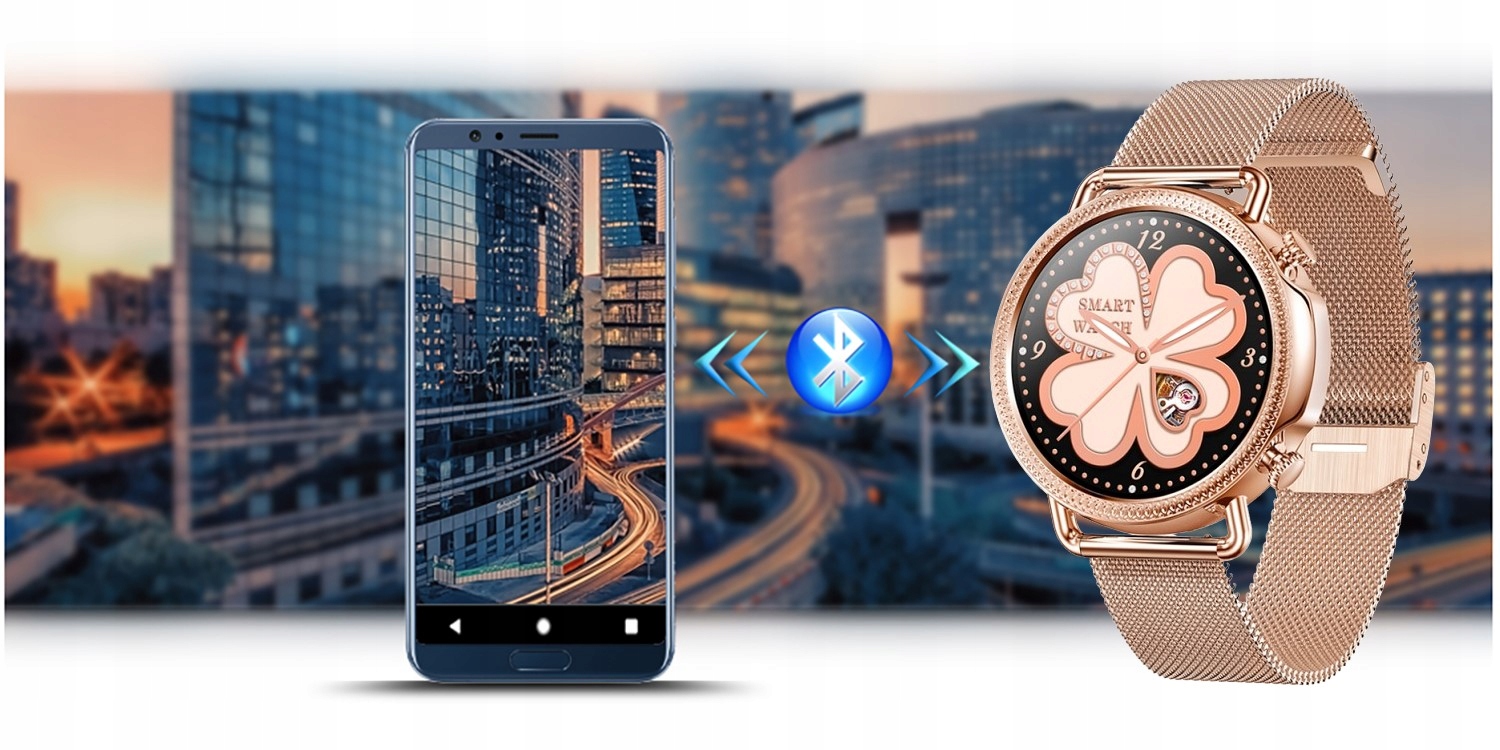 SMARTWATCH DAMSKI RUBICON TERMOMETR PULS + GRAWER Kompatybilność systemowa Android iOS