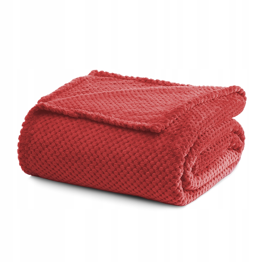 Koc Pikowany 220x240 cm Czerwony