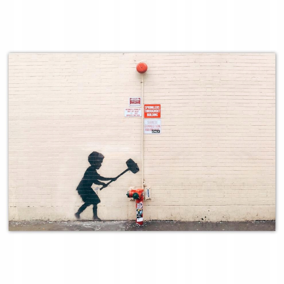 

Plakat 93x62 Banksy Hydrant Graffiti