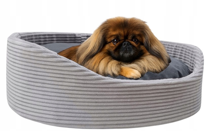 Levně Pelíšek Pro Psa Kočku Pohovka Kotec Šruks 60x55 Šedá- L