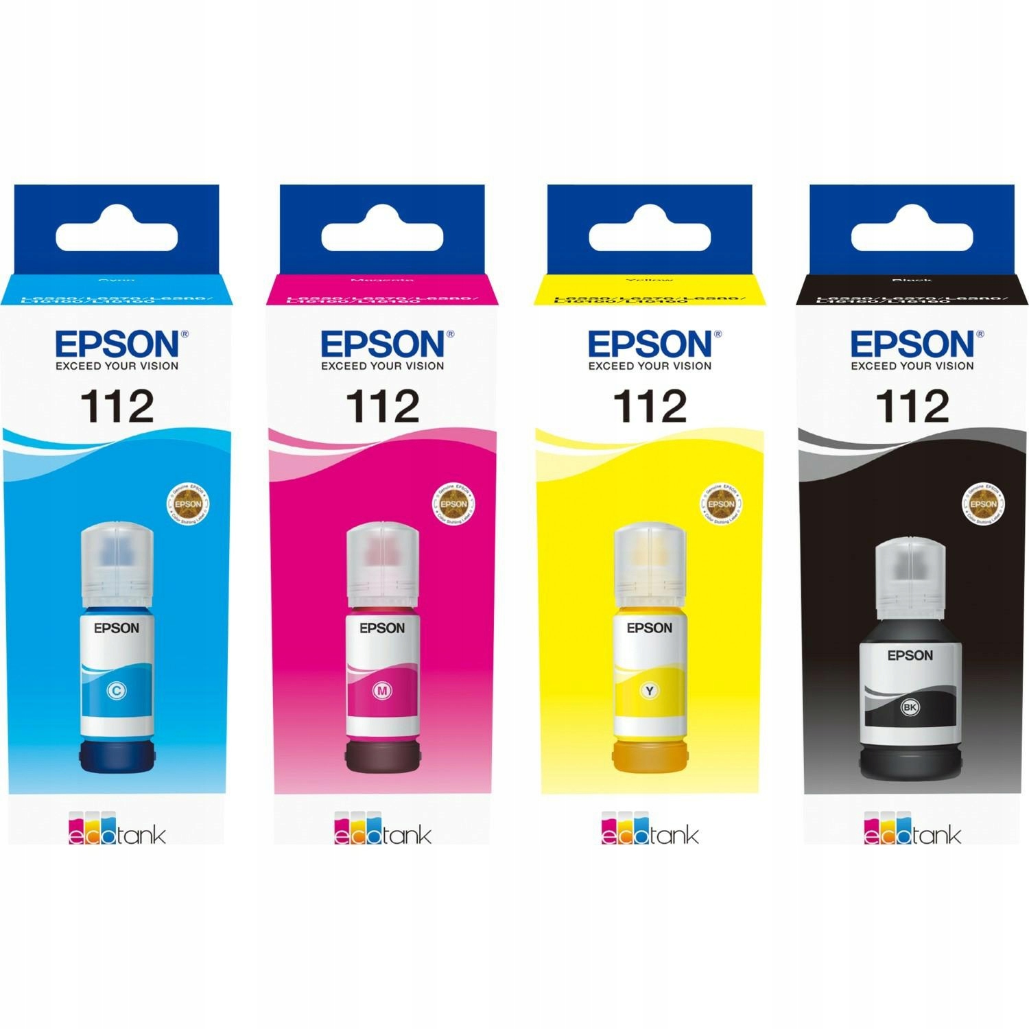

4x tusz Epson 112 Cmyk L15150 L15160 L6570 M15140