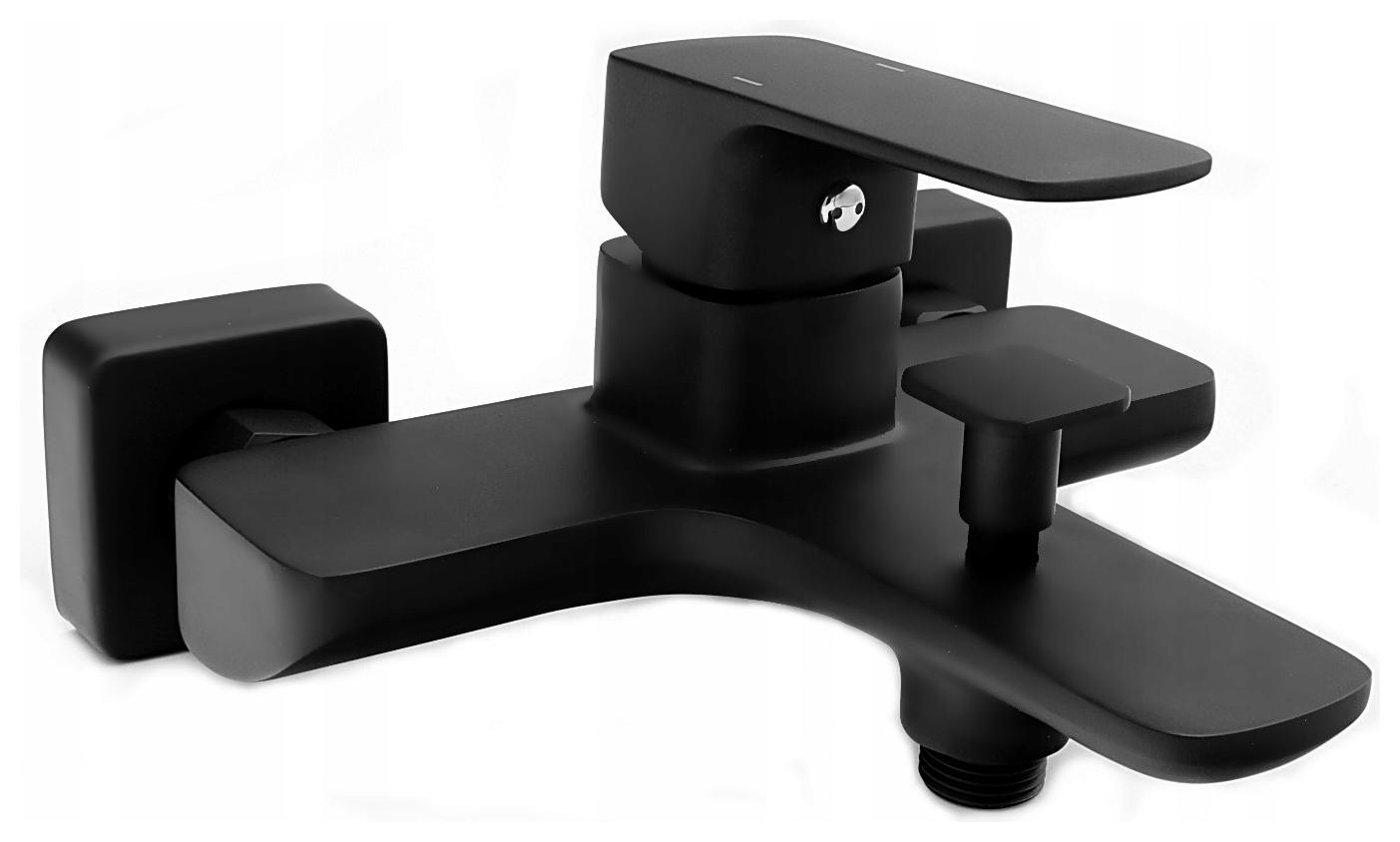 Cubic Černá Čtvercová Vanová Baterie Caro Baterie