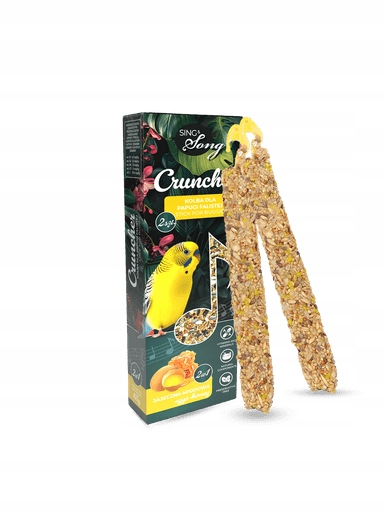 7 X Sing&song cruncher pro vlnitého papouška 85 g 2v1 vaječno-medový