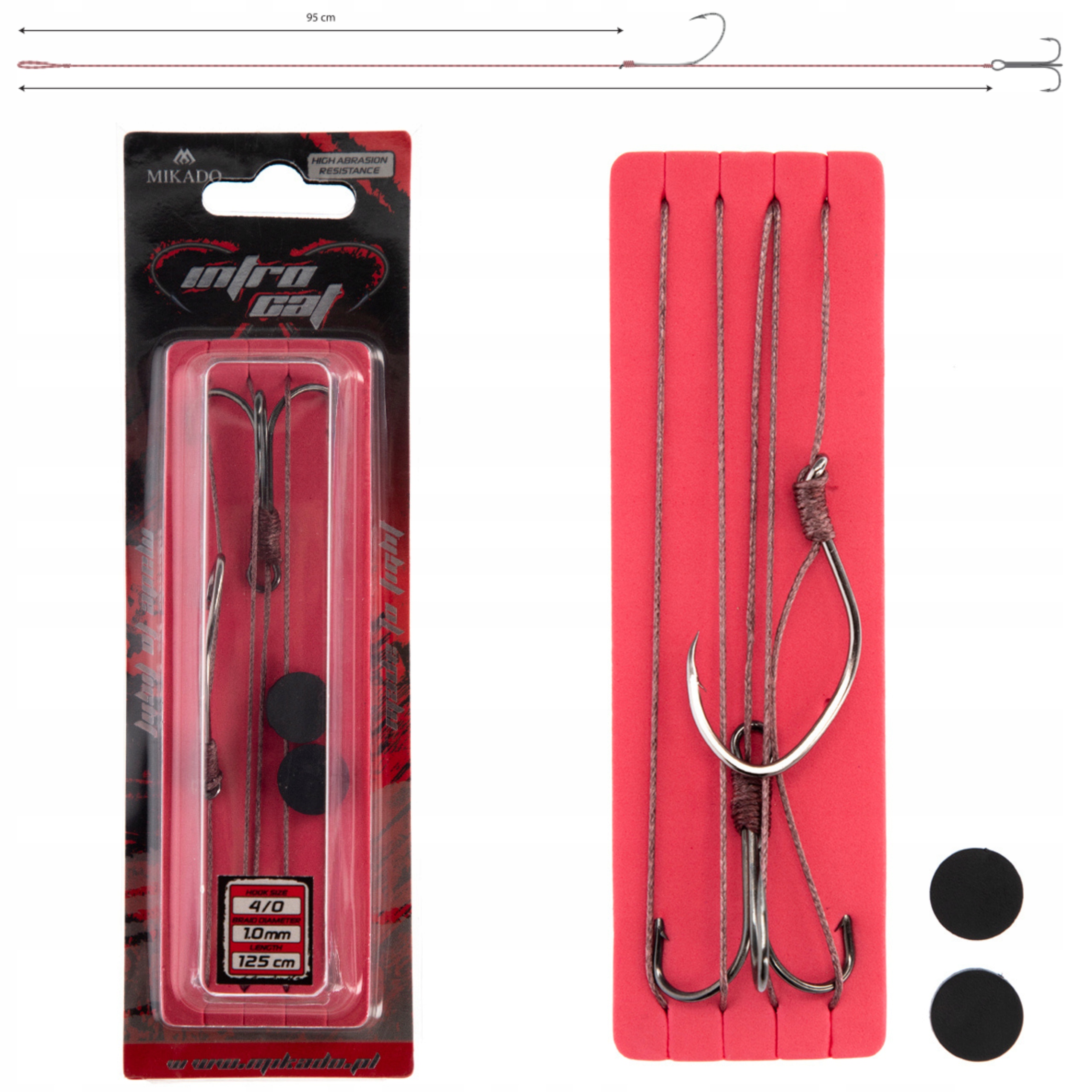 

Przypon Sumowy 125cm Hak Kotwica 4/0 Mikado