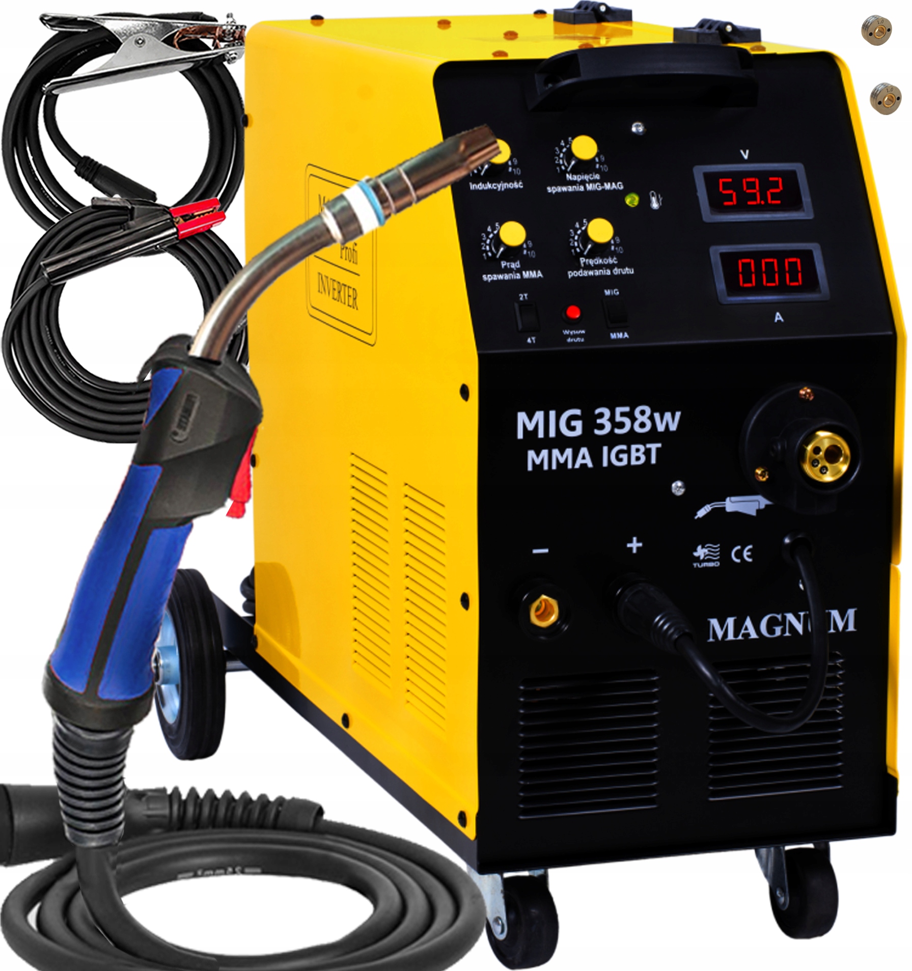 Migomat Mig Mag Tig Magnum 350A 4x4 Inwertor 400V