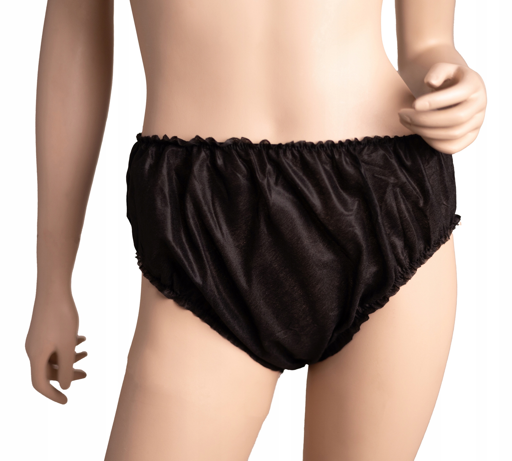 Dámské kalhotky Na Jedno Použití Černé 50 ks Sbírkově Qms Line Premium