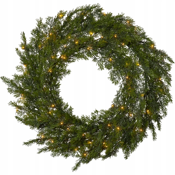 Veniec s Led osvetlením Thuja 60 cm na batérie