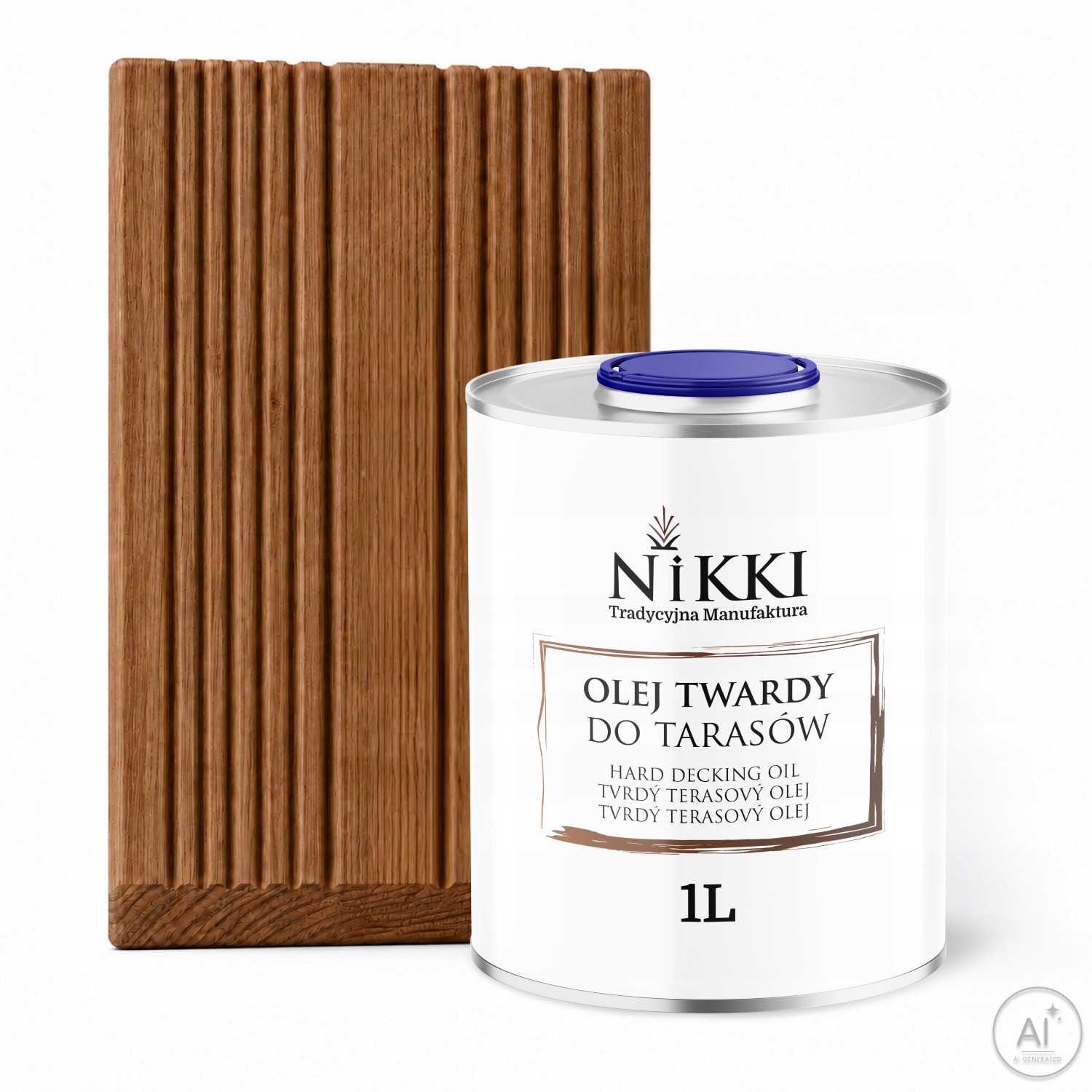 Olej Na Terasy Altánů Nábytku Ořech D070 1L Hydrofobní Mat, Odolný, Výkonný