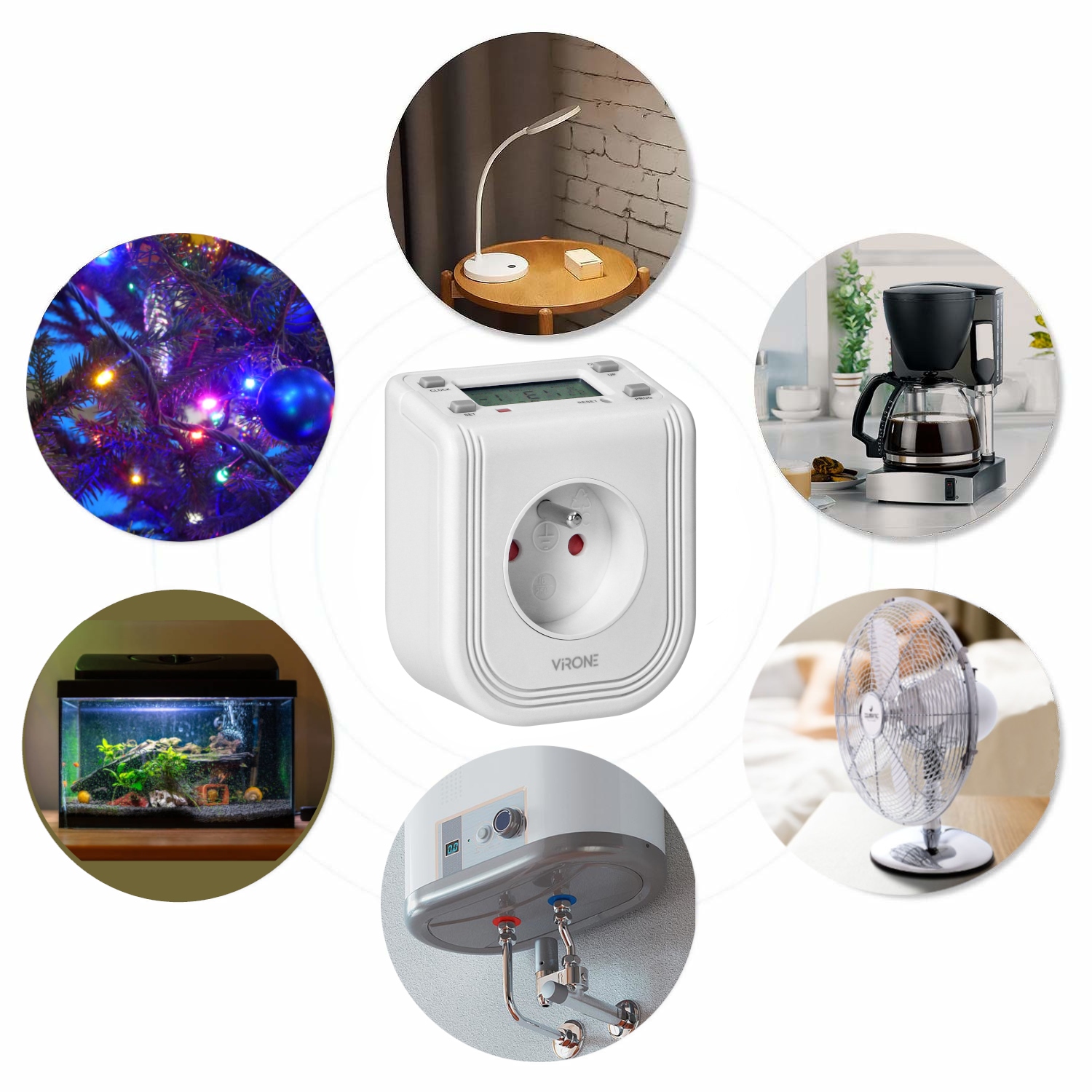 PROGRAMATOR WYŁĄCZNIK CZASOWY ELEKTRONICZNY TIMER Marka Virone