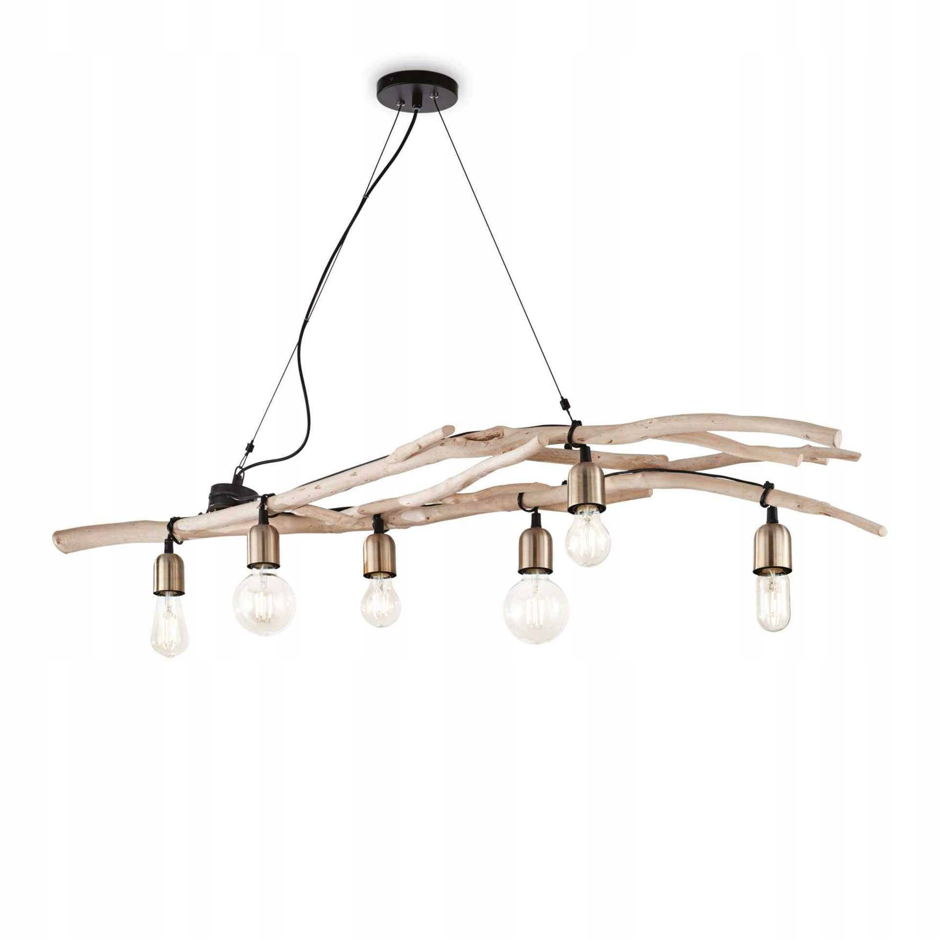 Závesné svietidlo Ideal Lux Driftwood SP6 180922 140cm 6x60W