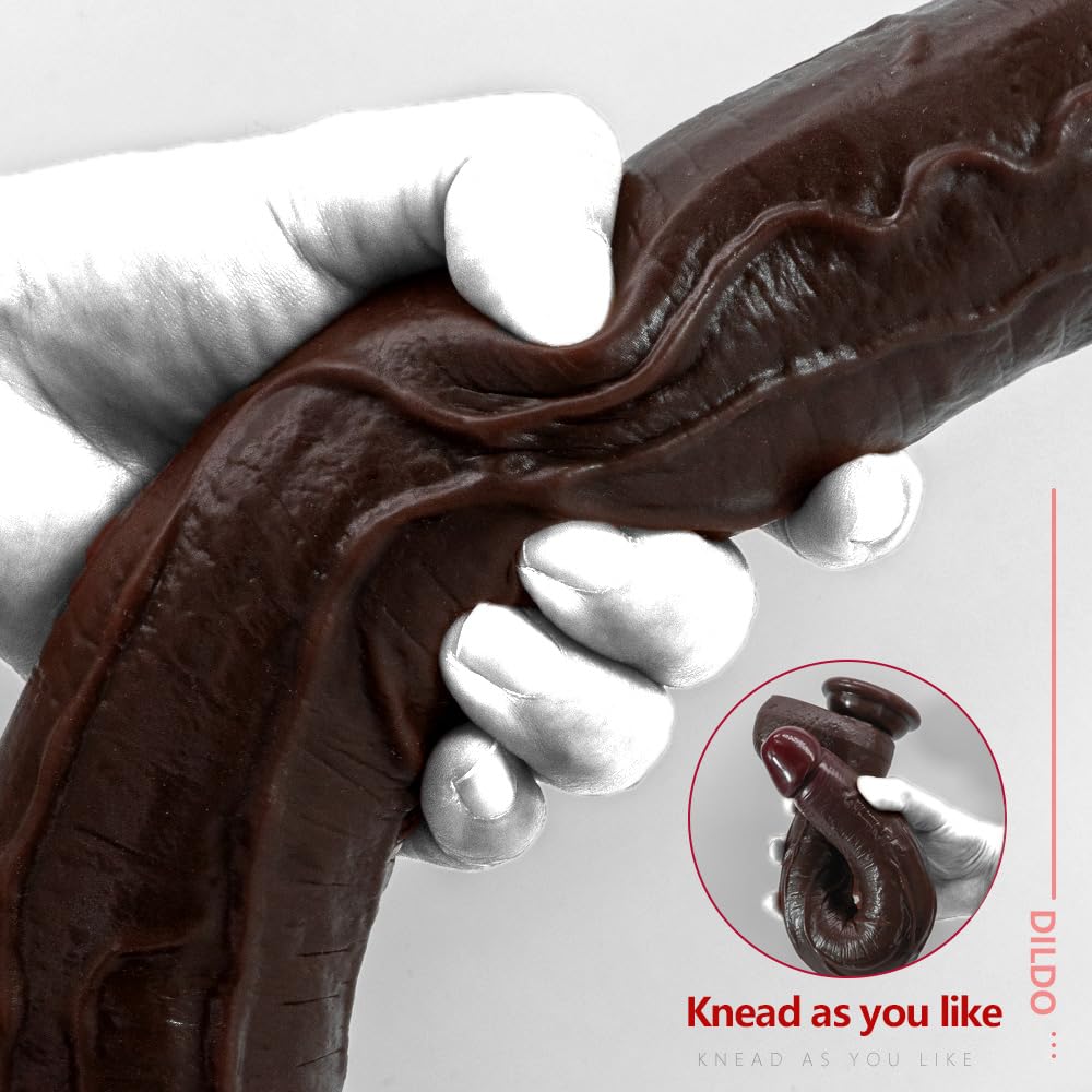 KUAECR Realistyczny Dildo Silikonowy z Przyssawką dla Kobiet i Mężczyzn — miniatura 8