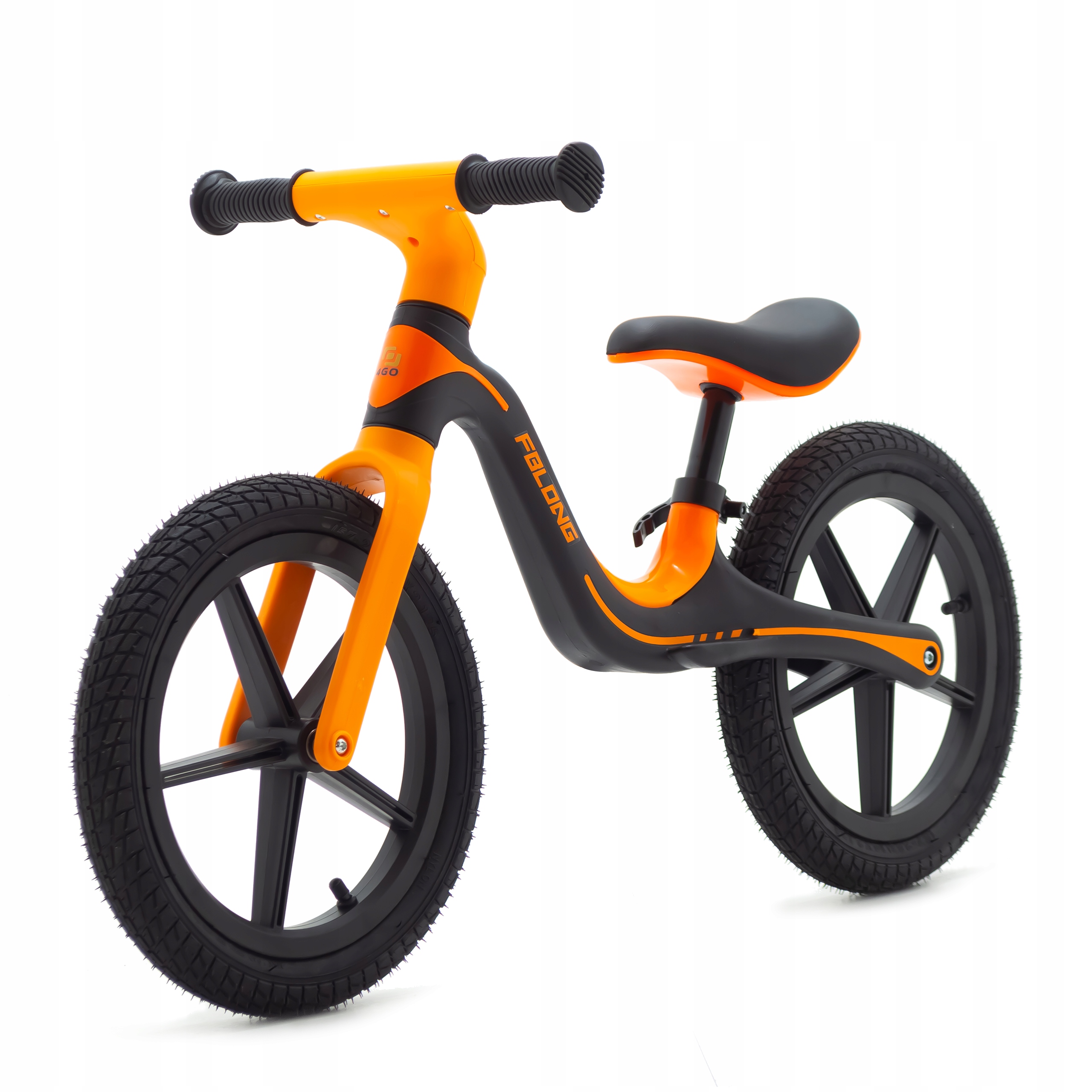 Rowerek Biegowy Dziecięcy 12 Cali Lekki Jeździk Dla Dzieci Pomarańczowy