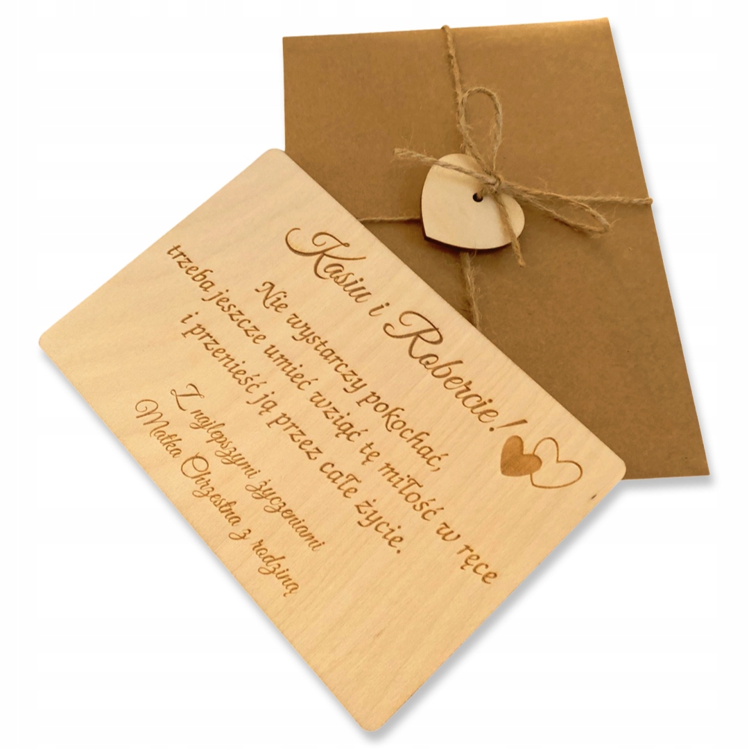 

Ślubny Kartka na ślub Magnes Koperta