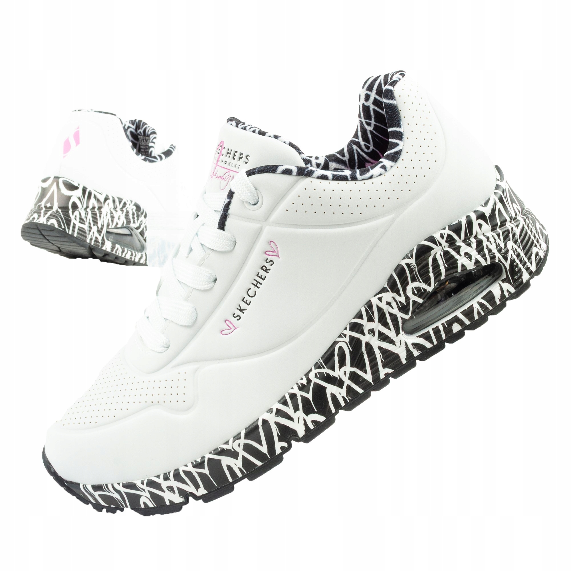 Dámské sportovní tenisky Skechers Uno-Loving Love vel.37 bílé, módní