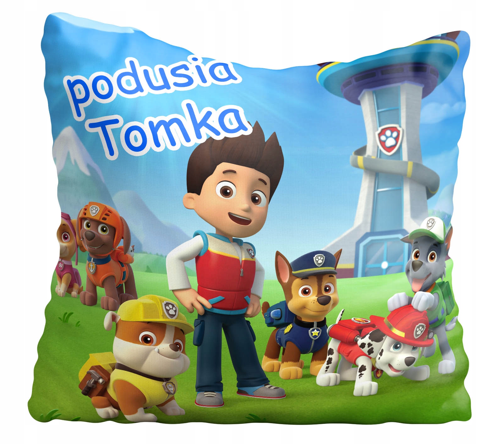 

Poduszka poszewka Psi Patrol 40X40 cm imię