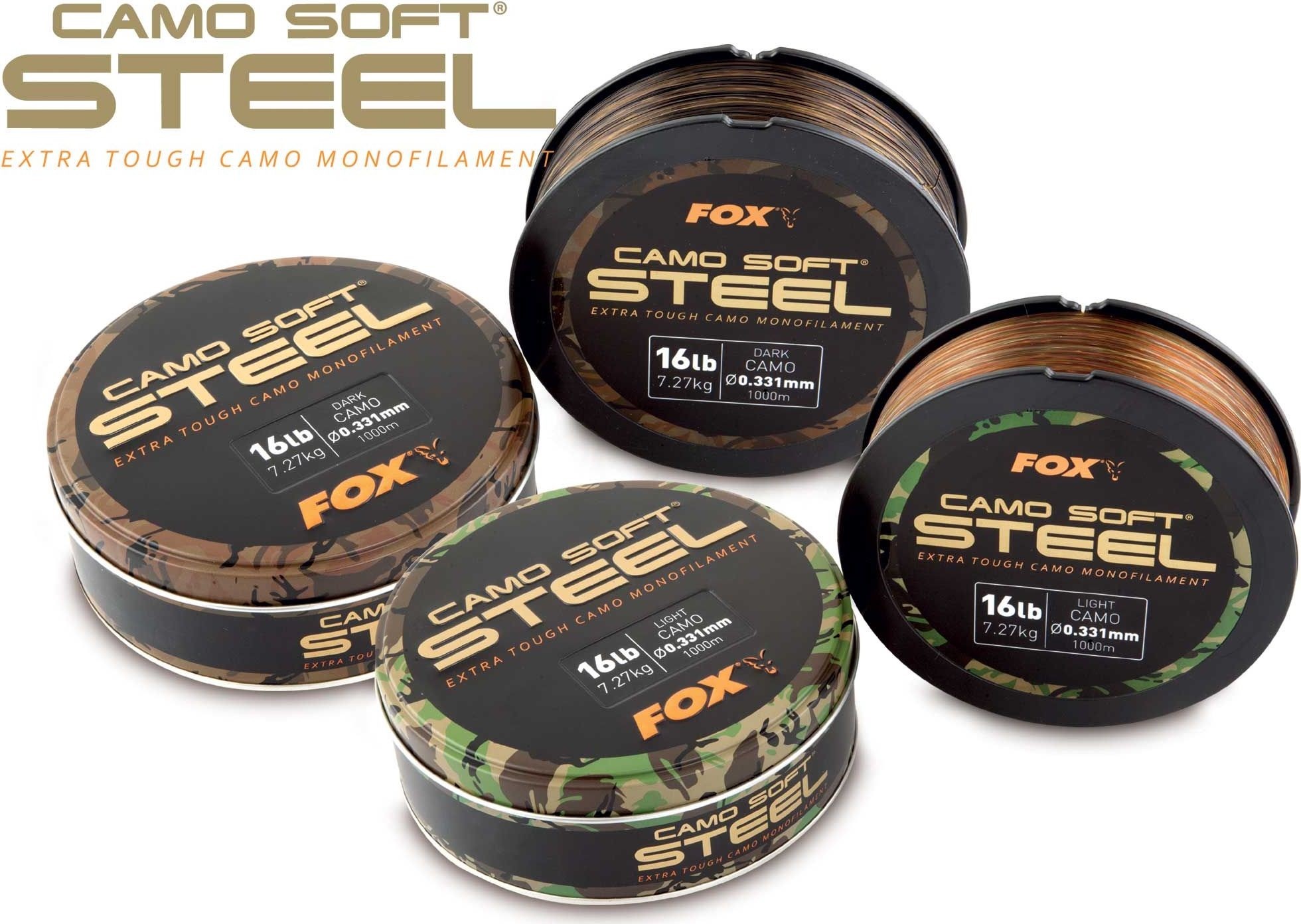 Fox Edges Soft Steel Camo 0,309mm Jasna żyłka Na Podkład