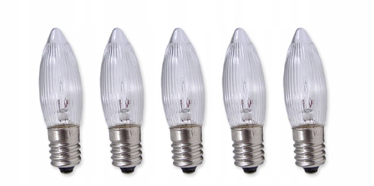 

Żarówka Do Świecznika Adwentowego 34V 3W E10-5 szt