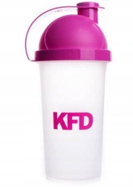 Kfd Shaker bezbarwny różowe napisy 500 ml