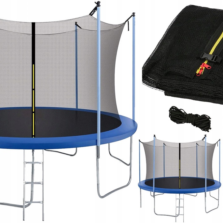 SIATKA DO TRAMPOLINY WEWNĘTRZNA 10FT 305-312cm 6 SŁUPKÓW MOCNA EAN (GTIN) 5906379696477