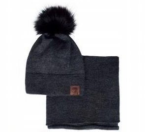 DAMSKI KOMPLET ZIMOWY CZAPKA i KOMIN prod. POLSKI