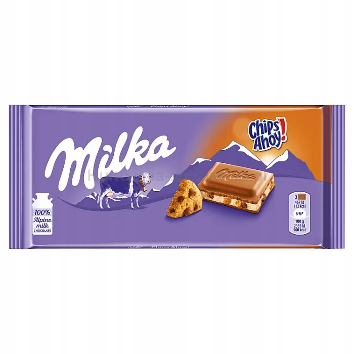 Levně Milka Čokoláda Chips Ahoy 100 g