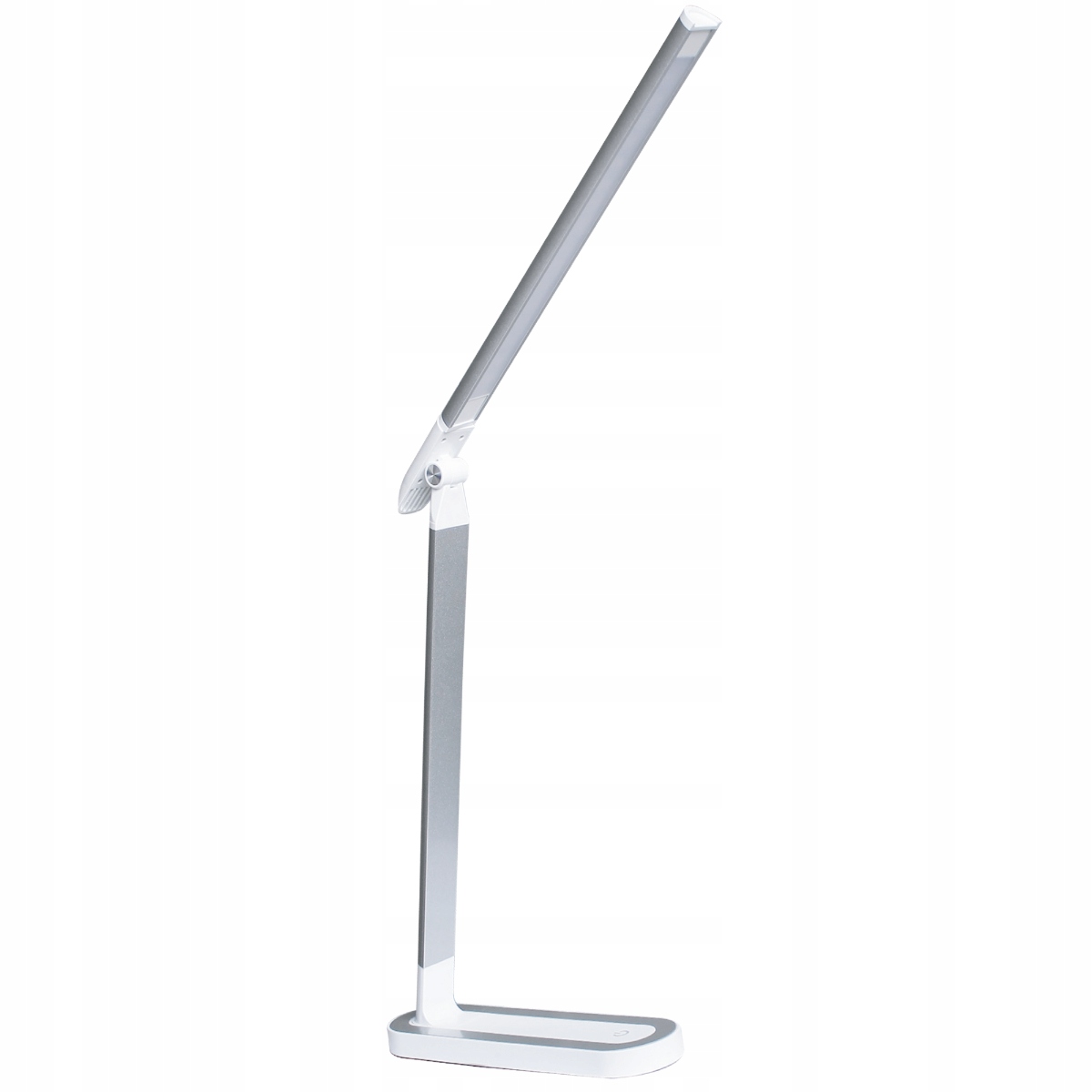 Led stolní lampa bílá stříbrná na dotyk, moderní, pro čtení, Polux