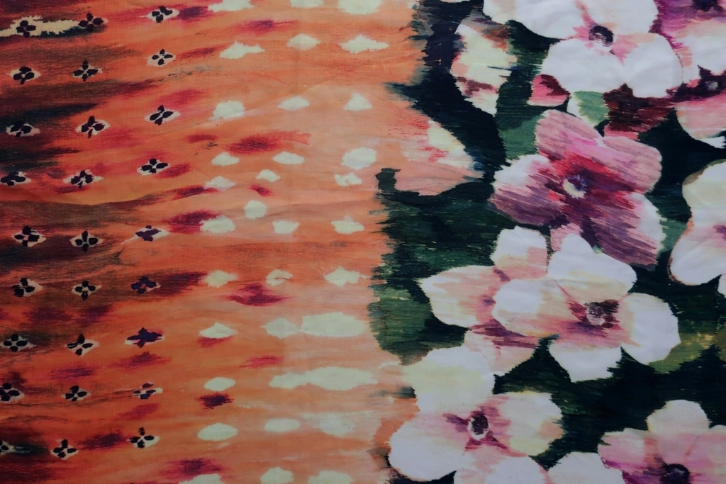 AQUASUIT BY LA PERLA CHUSTA PLAŻOWA PAREO DUŻA W MALOWANE KWIATY Marka Inna marka