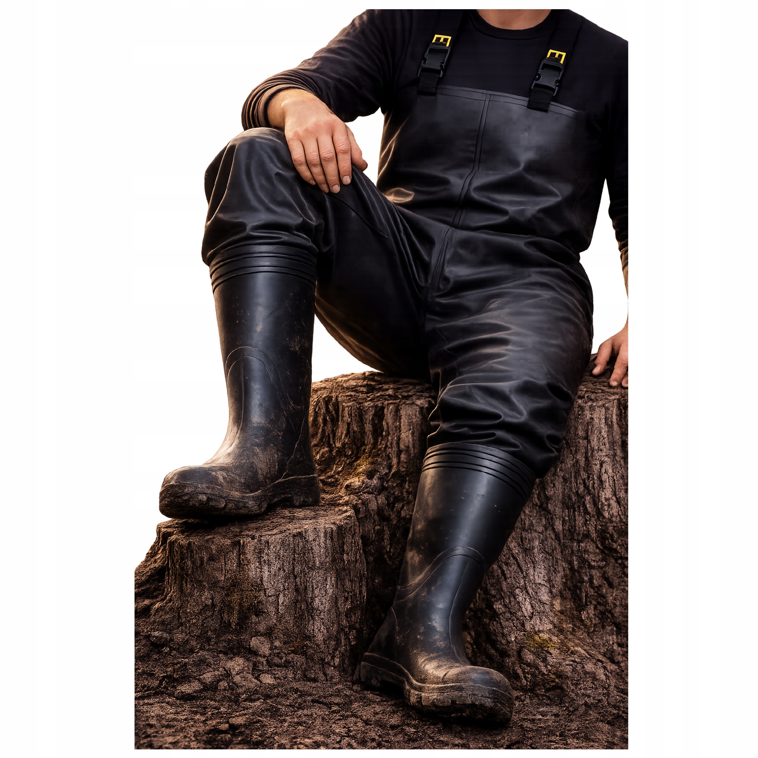 Spodniobuty Wodery Antystatyczne Pros Górnicze Regulowane Szelki Kieszeń