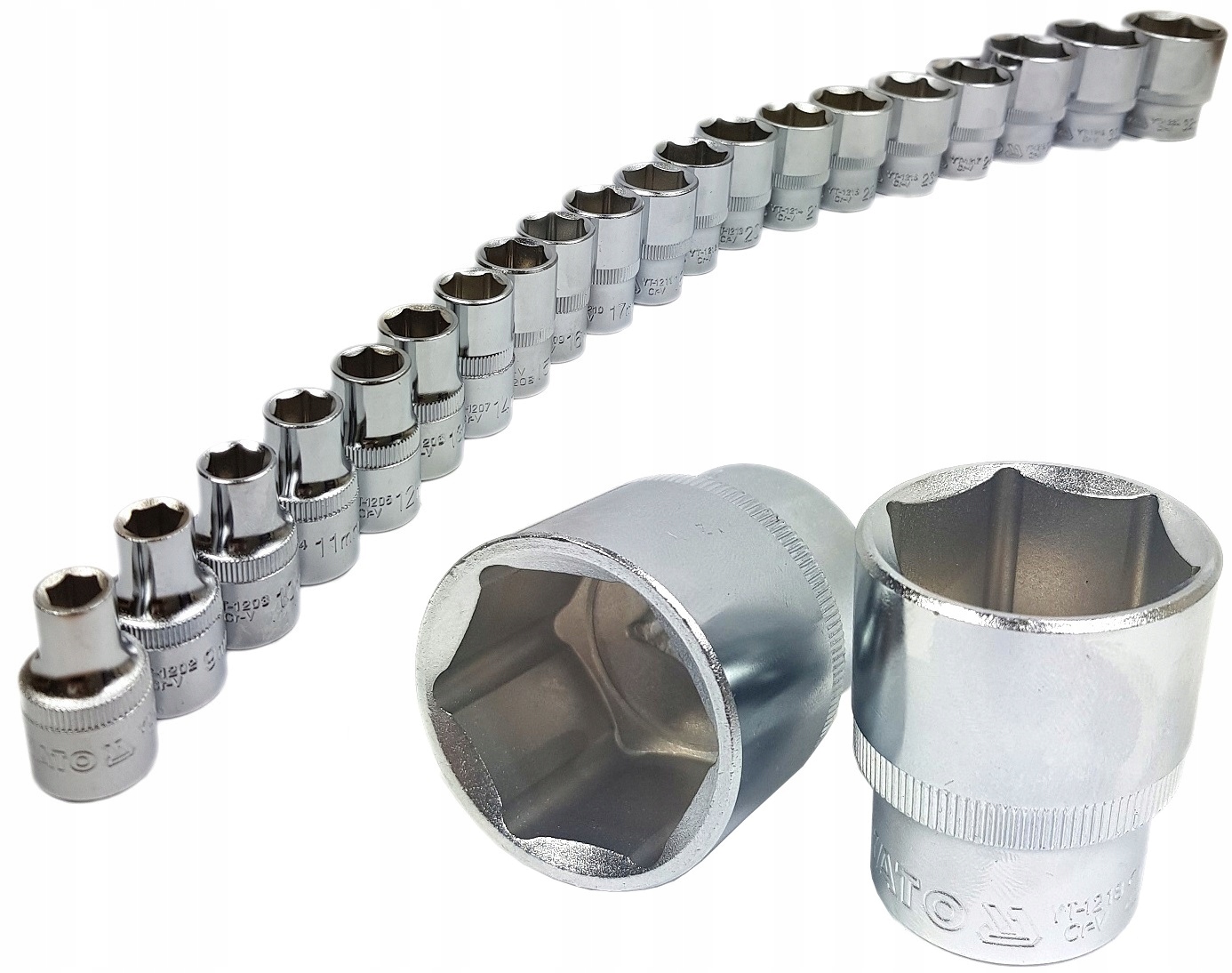 

Yato Zestaw Nasadek Nasadki 1/2'' 8-32MM 20 Sztuk