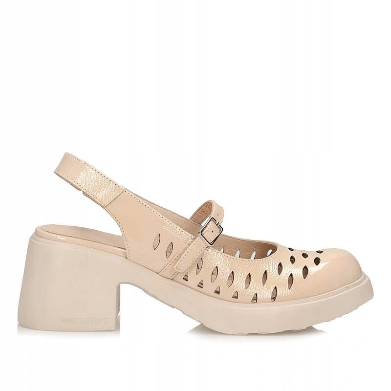 Dámské sandály Wonders E-7130 Lack Beig Flytres béžové