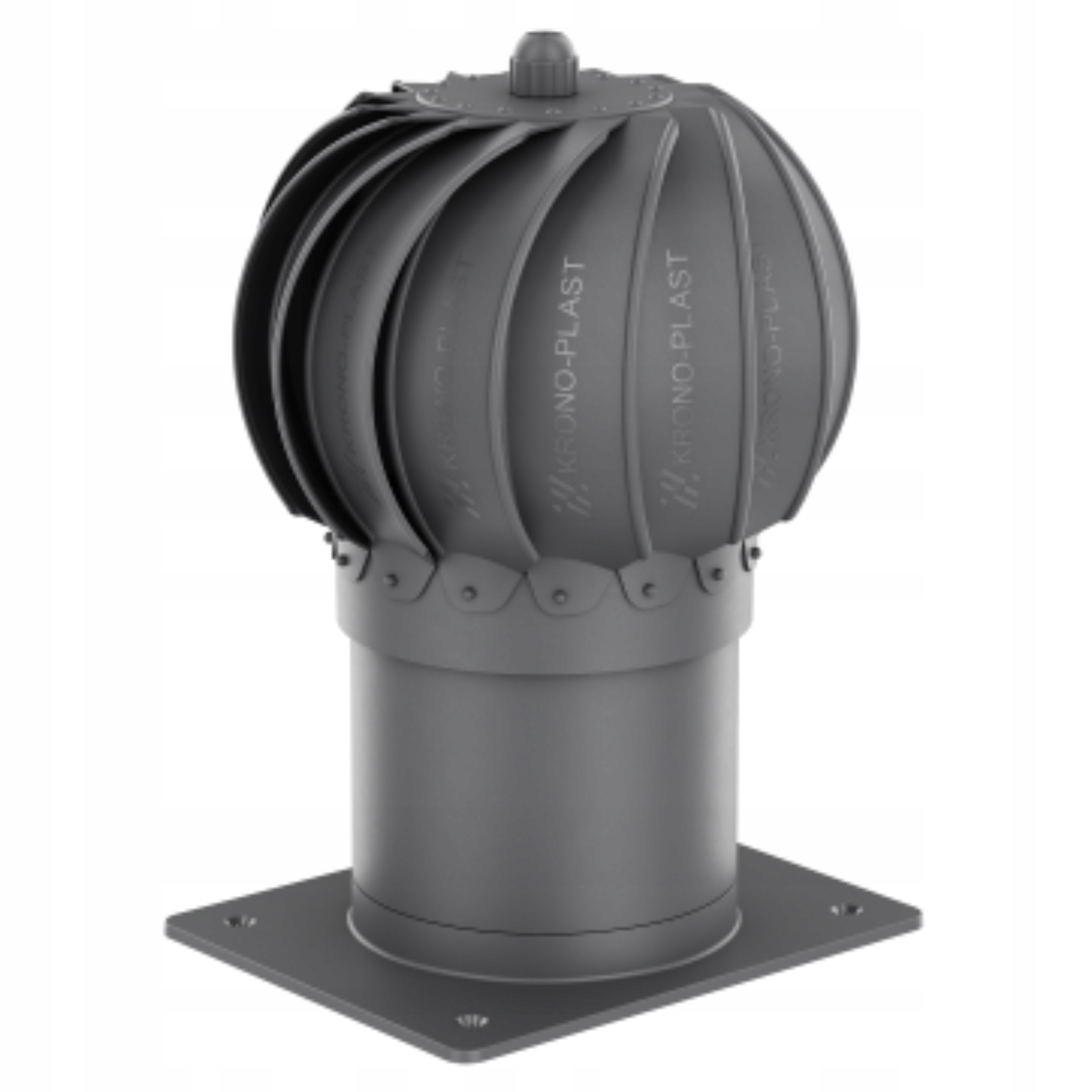 Komínová násada Otočná Pro Větrání s krizí fi150 Grafit 7024