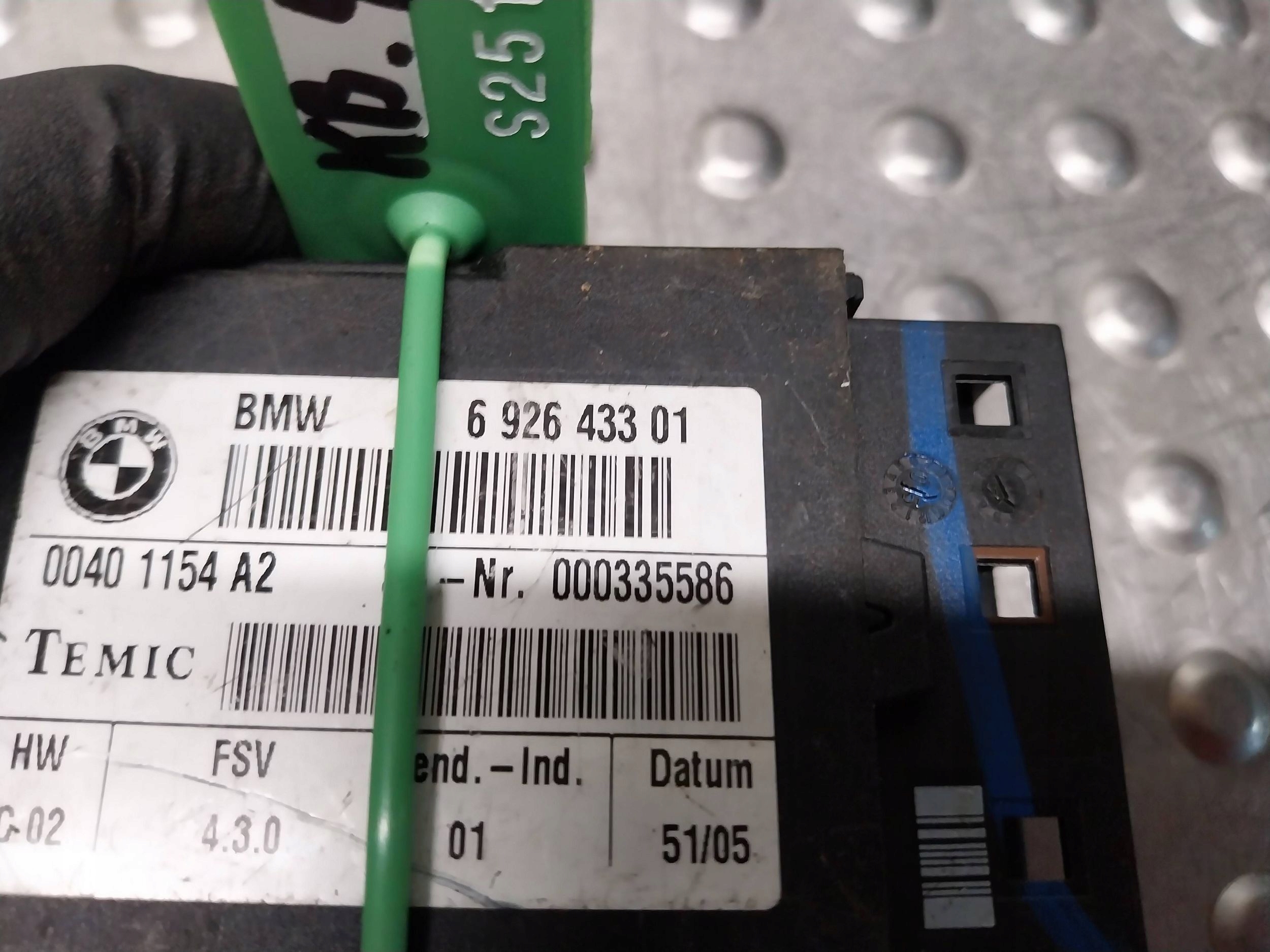 modul ovládania sedačka 6926433 BMW E87 E90 E91 E92 E93
