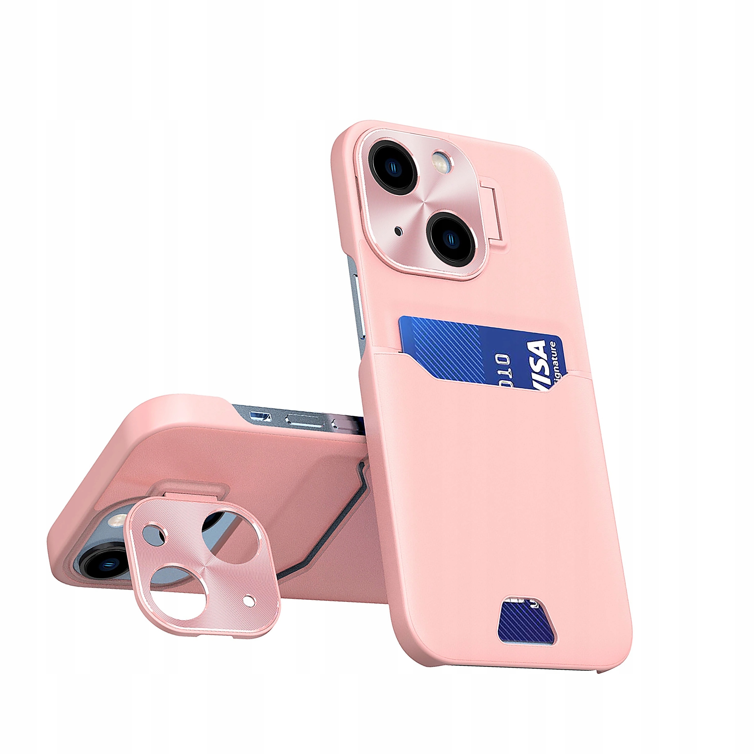 Leather Stand etui do iPhone 14 Plus pokrowiec portfel na kartę z podstawką