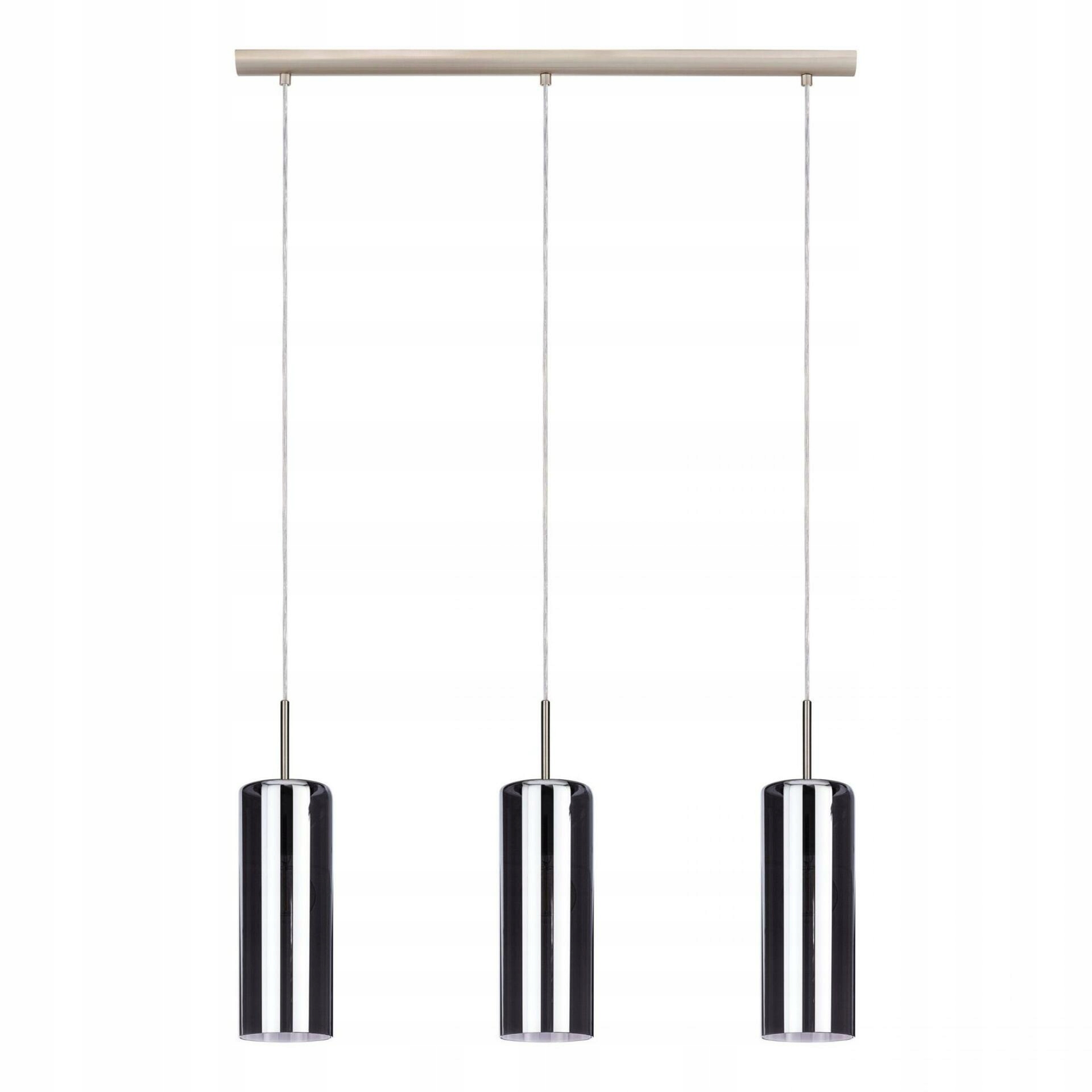 Závěsné svítidlo Eglo Selvino 3xE27 matný nikl/černá 710mm