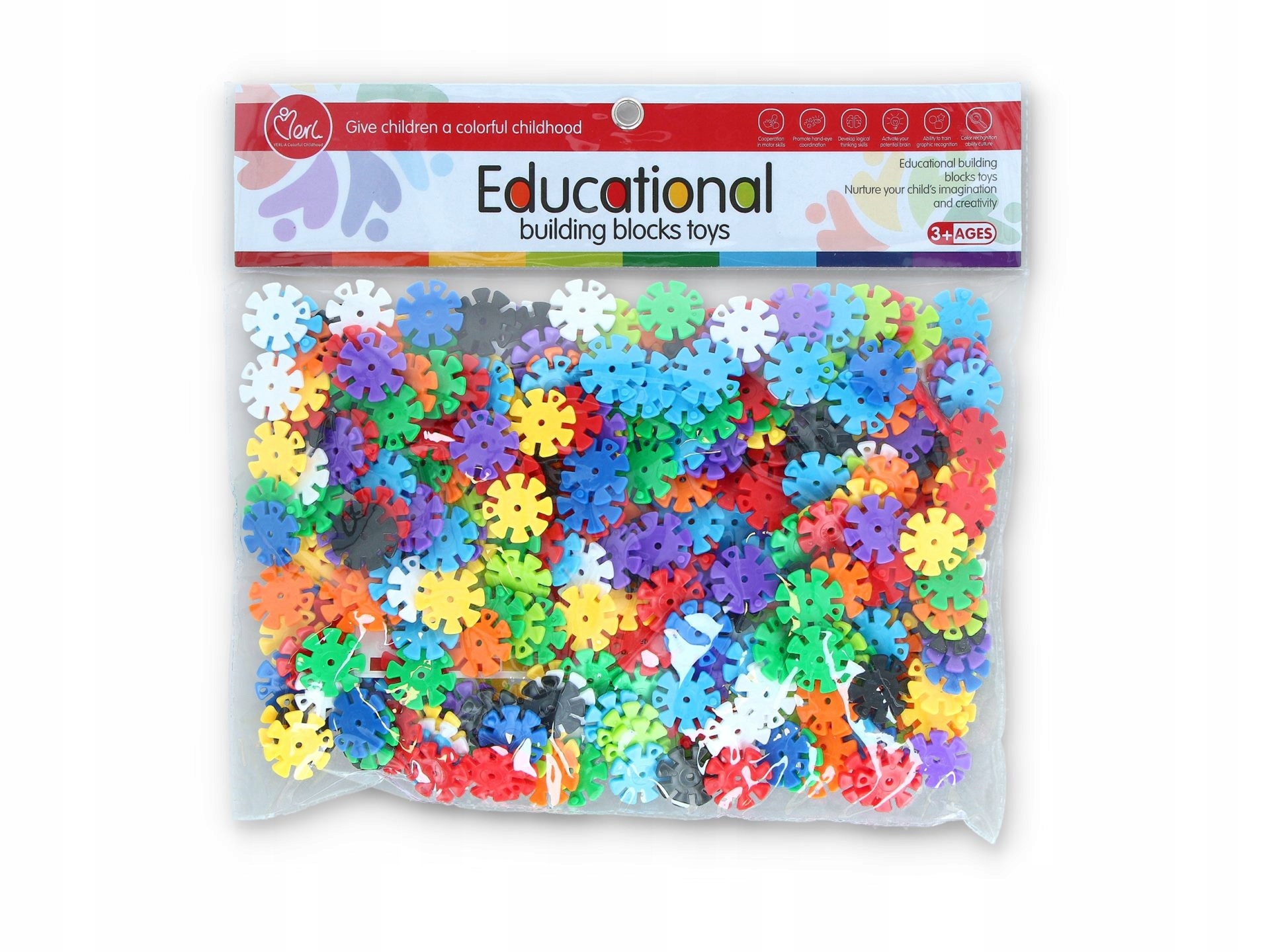 

Klocki Edukacyjne Konstrukcyjne 3D Kwiatki 340 El.
